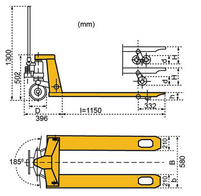 重載型手動(dòng)液壓搬運(yùn)車3